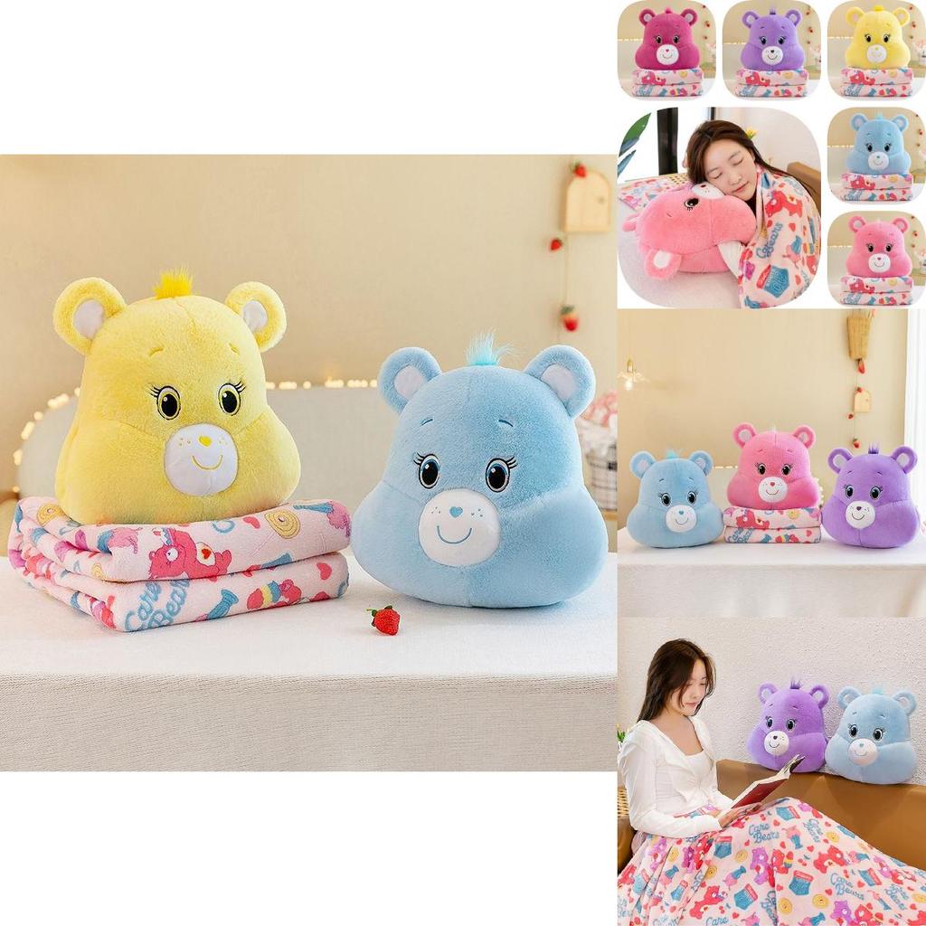 Adorable Animal Plush Bear Hand Warmer With Soft Blanket And Supportive Pillow Design