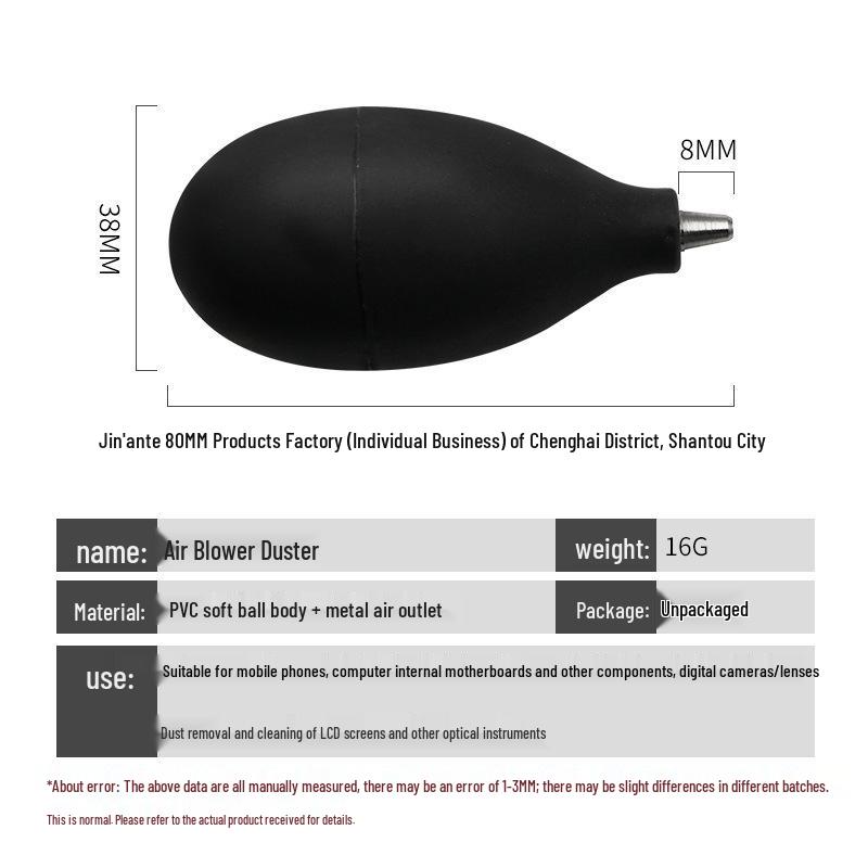 Silicone Air Blower for Camera Lens, Keyboard, Phone, and Succulent Cleaning