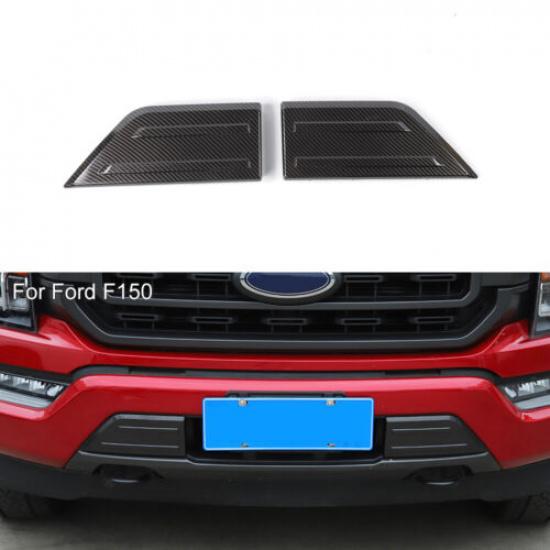 Carbon Fiber Front Bumper Corner Cover Trim Bezel For Ford F150 +Accessories