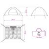 Camping Tent with Roof and Air Ventilation Blue 275 x 215 x 125 cm