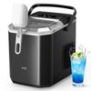 WIE Ice Maker Basket with Ice Automatic Cleaning Energy As Fast As 6 Water 600g Ice 2 Ice Large Capacity Water Transparent Quiet Automatic Low Water