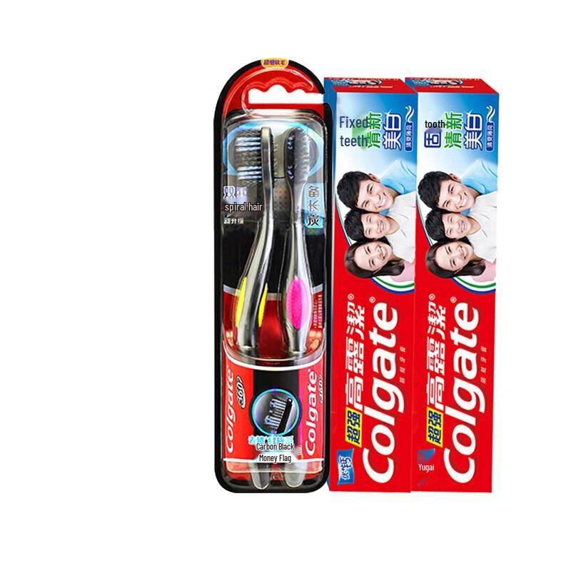 Colgate 360 Binchotan Toothbrush & High Calcium Toothpaste Set