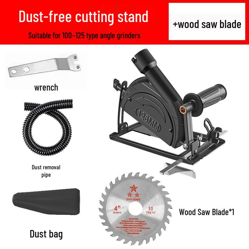 Universal Angle Grinder Stand: Adjustable Cutting Base with Polishing and Sawing Capabilities, Includes Protective Cover
