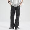 Narrow Version of American High Street Wide-leg Black Jeans Men's Loose Straight Trousers