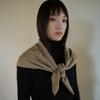 YURT CASHMERE TRIANGLE MUFFLER [YA303]_3color