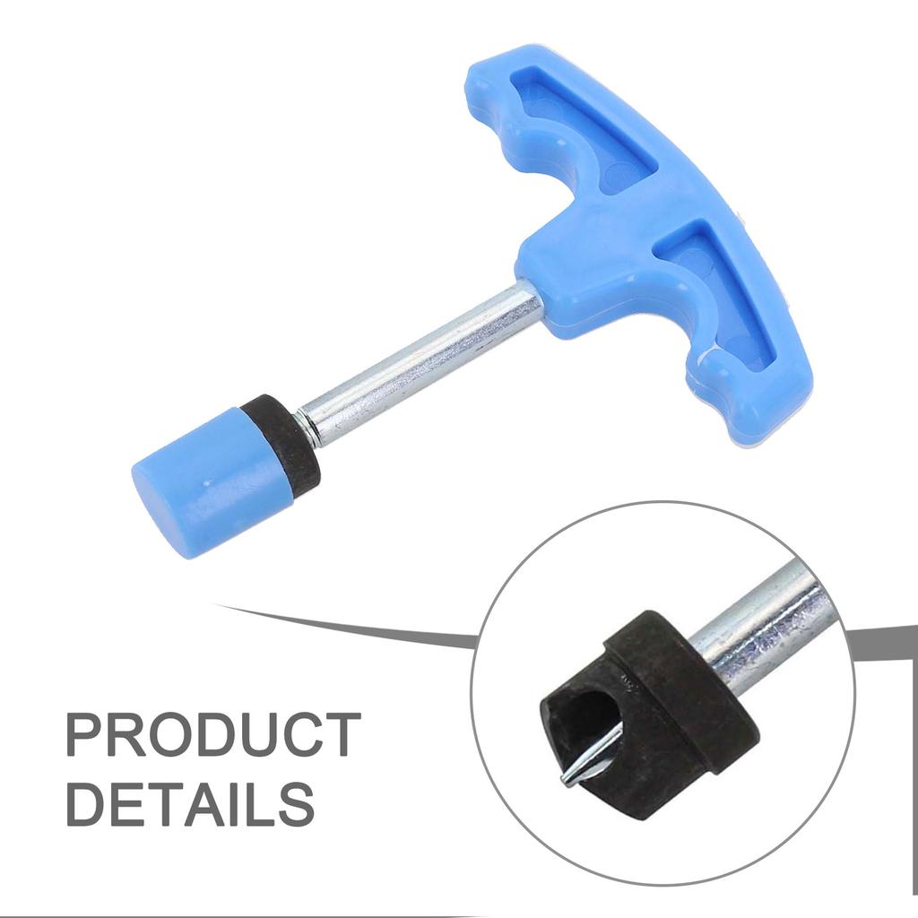 1 Pc Hole Opener Tool PE Pipe Bypass Hole Punch Forestry Irrigation Manual Drill Bit Blue T-shaped 16mm/20mm