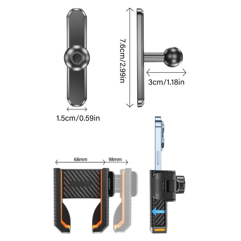 Tragbare Magnetische Handyhalterung für Fitnessgeräte Outdoor-Sportarten Starke Magnete Saugfuß-Design