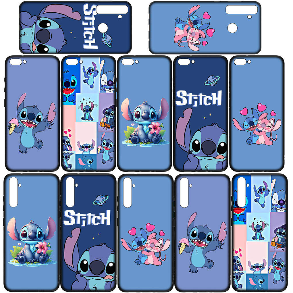 Cover for iPhone 17 16 15 Xiaomi Poco Redmi Note 14 13 12 Pro Max 9 16e Samsung Galaxy S25 S24 S23 OPPO Huawei Blue Lilo Pink Stitch Anime Phone Case