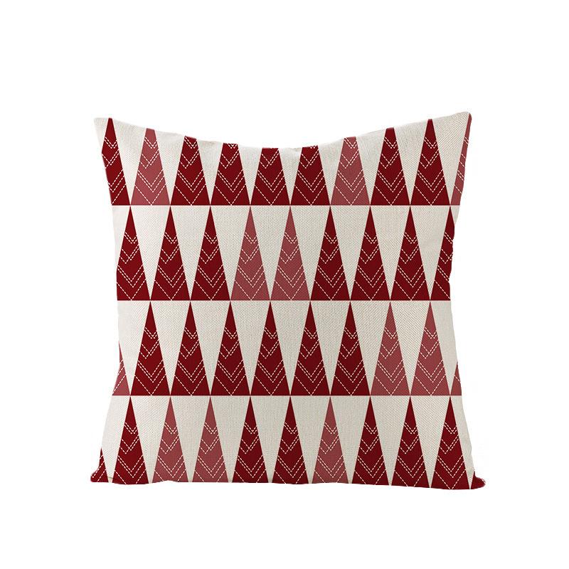 New Christmas Pillow Cover Printed Decorative Cushion Cover Home Sofa Cushion Linen Sofa Back