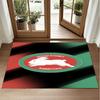 South Sydney Rabbitohs Design Crystal Velvet Rug Soft Decorative Mat for Bedroom Entrance