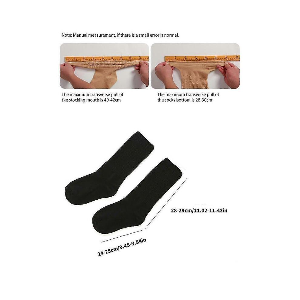 (Grey Plus Size) Extra-Wide Diabetic Socks for Swollen Feet Hospital-Grade Non-Binding and Grip-Friendly for Men and Women