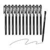 PATIKIL 12 Pcs Gel Pens, 0.5mm Medium Point, Smooth Black Ink Rollerball Pens for Home, Office, Writing, Notes, Journaling, Business - Style 9