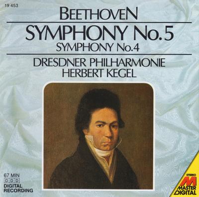 CD LUDWIG VAN BEETHOVEN - DRESDNER PHI - Symphonie Nr. 5 / Symphonie Nr. 4 19453 Master Digital 1987 Deutschland Klassik Gebraucht