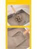 Wooden Handle Stainless Steel Cat Litter Scoop with Large Holes - Ideal for Tofu Litter and Reptile Sand