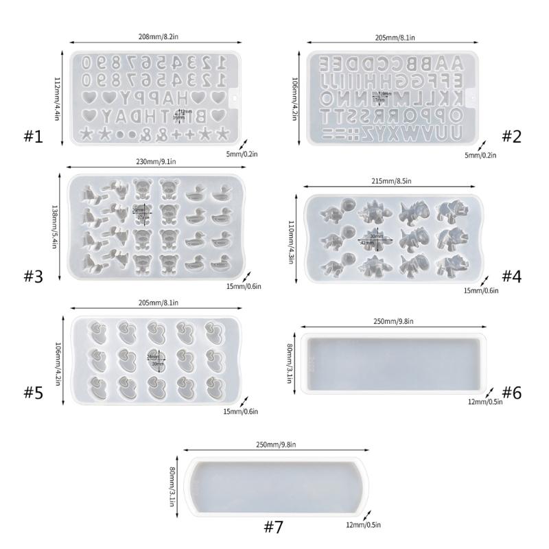 Forma na stojánek na telefon z pryskyřice, Silikonová forma s písmeny a číslicemi, Forma na odlévání šperků DIY, Forma na pryskyřičné náušnice, Formy na vyřezávání nehtového designu