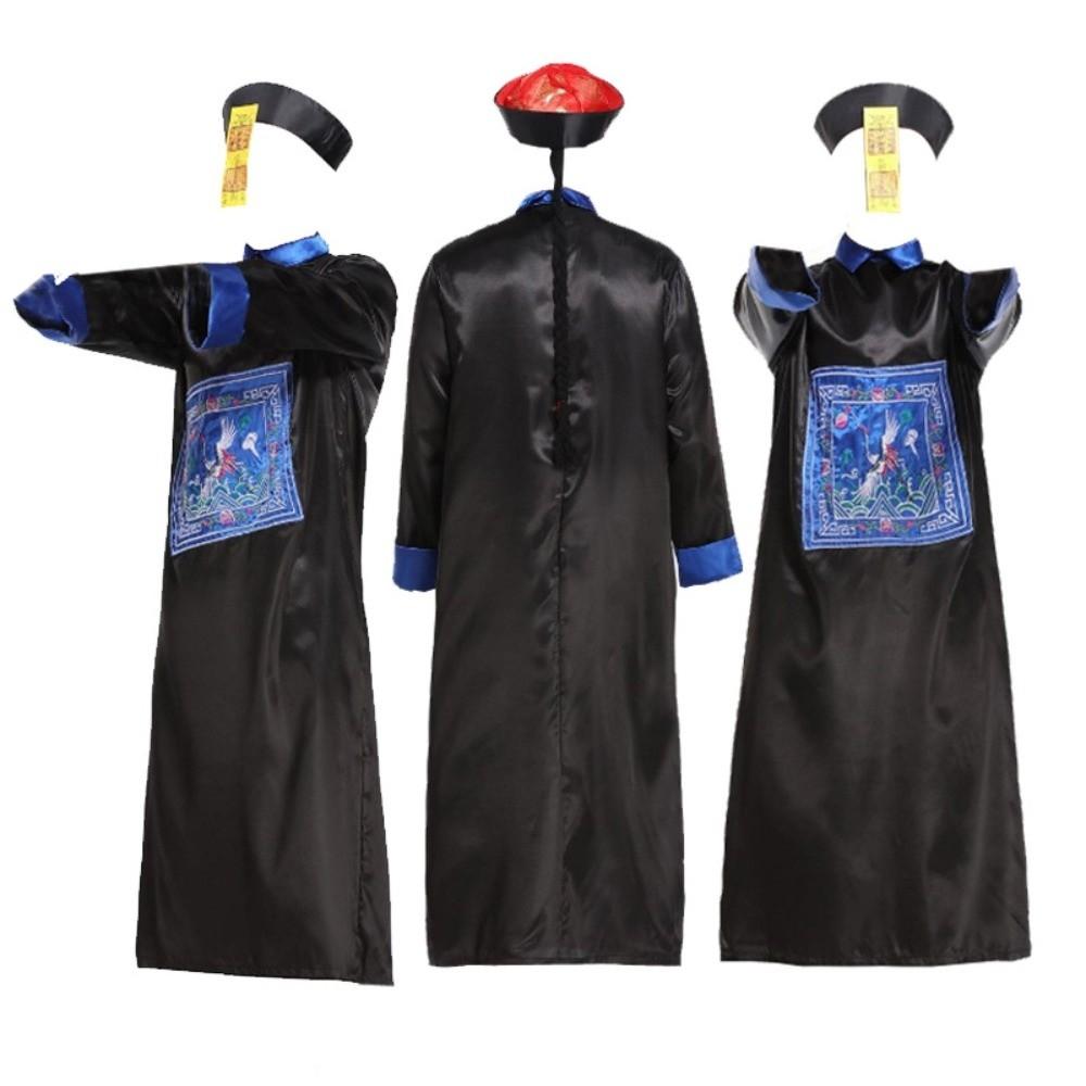 Qing Dynasty Officials Chinese Zombie Costume Role Play Cosplay Costume Stage Drama