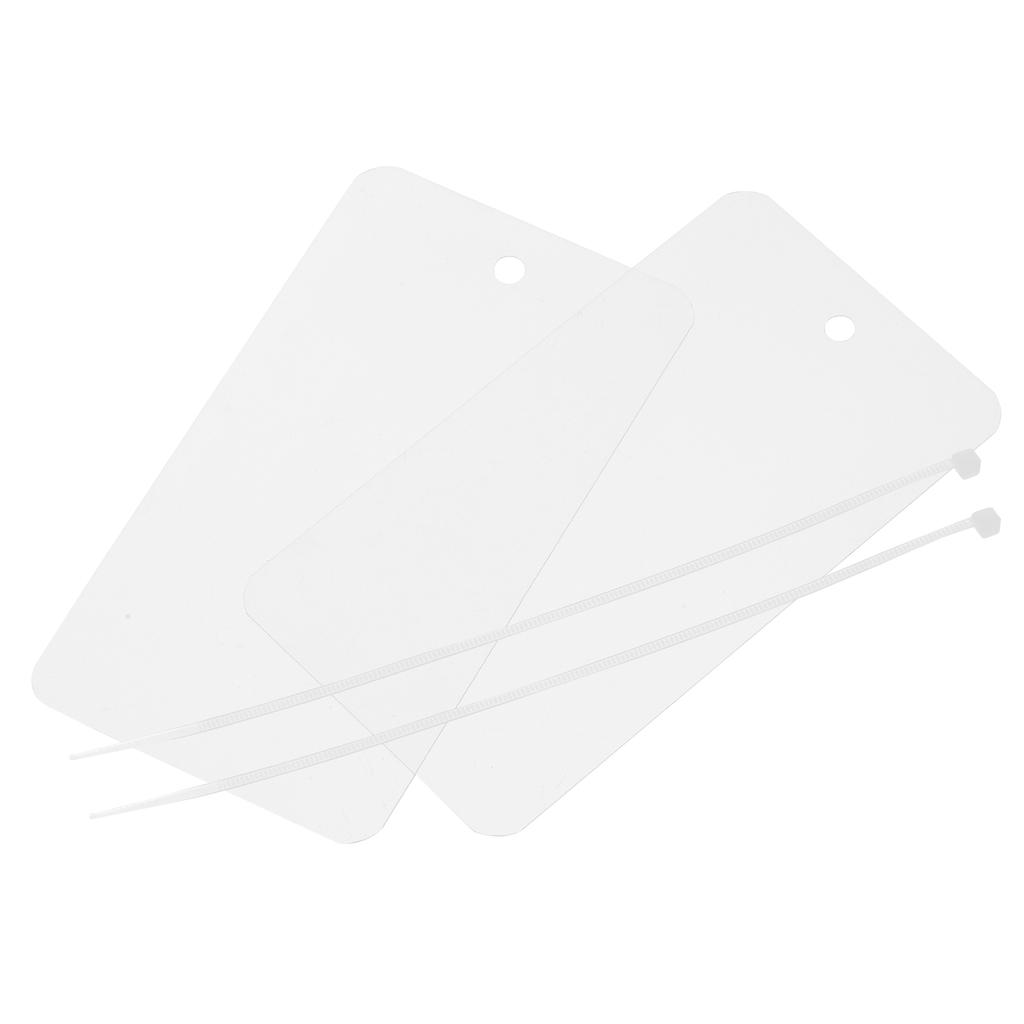 50pcs 3.2x5 Inch Waterproof Wires Plastic Shipping Tags for Product Identification Tags Valve Marking Outdoor Tagging