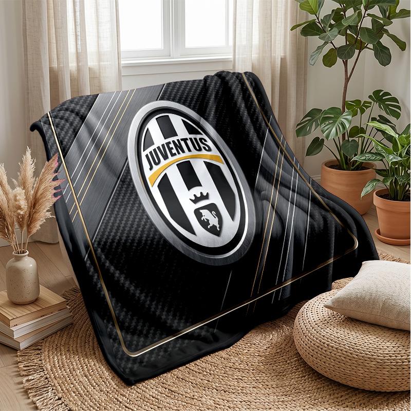 Juventus FC Theme blanket Soft Flannel Blanket Plush Throw Blanket Cozy Sofa Bed Blanket for Home Decor