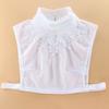Girl For Women Embroidery Flower Lace Neckline Clothing Decoration Shirt Collar Ruffles Fake Collar