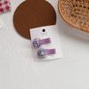 Korean Mini Hair Clips 2 Pack Floral Fabric Snap Clips for Girls Baby Hair Flyaways Cute Barrettes
