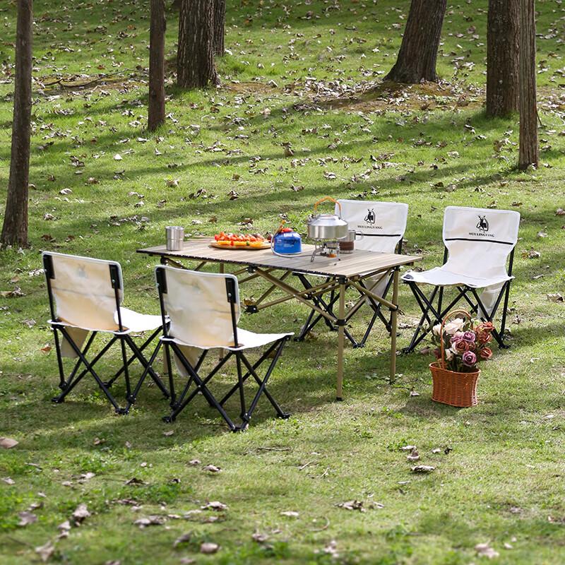 Huilingyang Portable Carbon Steel 4-Person Picnic Set