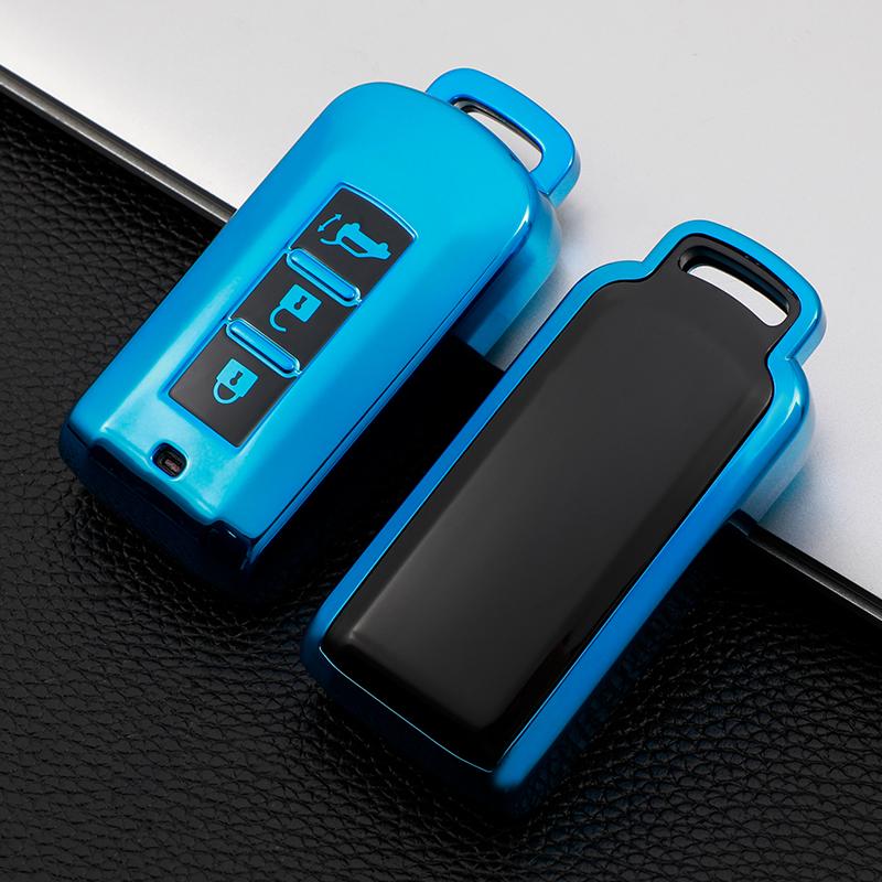 Soft TPU Car Remote Key Case Cover Shell For Mitsubishi Outlander ASX Pajero LANCER Sport Eclipse Cross Protective Fob Accessories