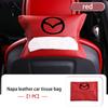 For Mazda Car Tissue Bag Seat Back Hanging Sun Visor Armrest Paper Towel Box 2 3 5 6 Axela Atenza Speed 6 CX3 CX4 CX5 CX7 CX8 W5