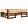 Storage Headboard with Shelf Reclaimed Wood Look 160 cm Engineered Wood