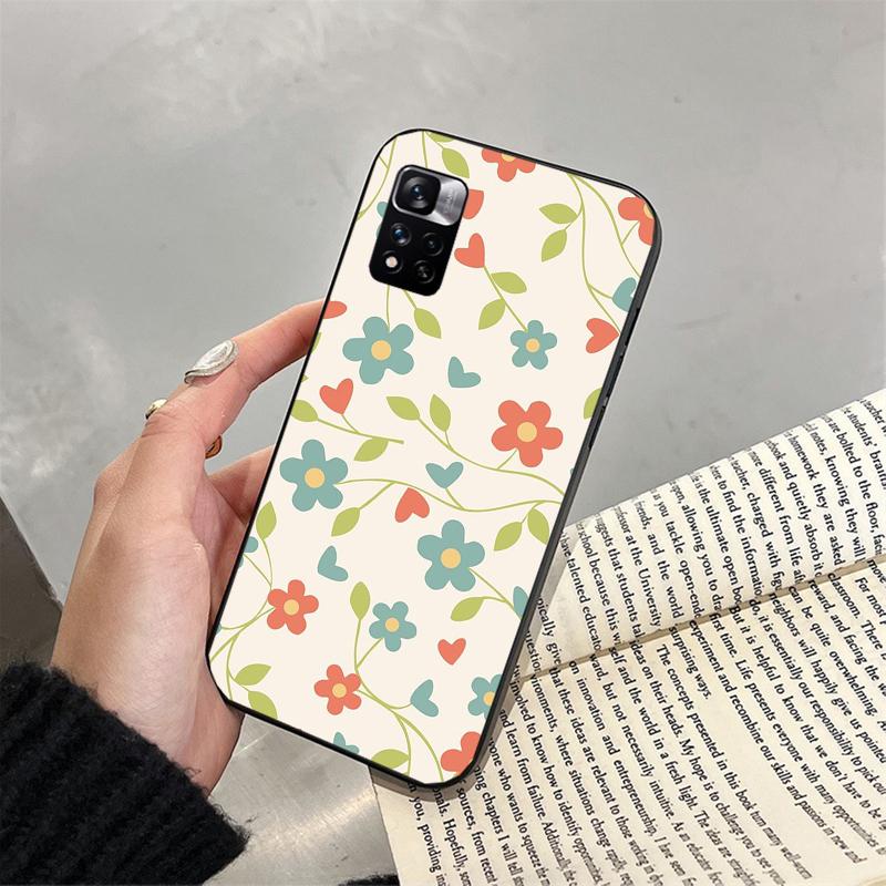 Flower Art Paint Phone Case For Xiaomi Redmi note 13 12 Pro 11S 11 10 Pro 10S 12S Redmi 10 13C 9C Redmi Note 10 Pro 4G