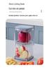 Multifunktionaler Druck-Gemüseschneider - Küchenwerkzeug zum Schneiden von Pommes Frites, Tomaten- und Zitronenspalten