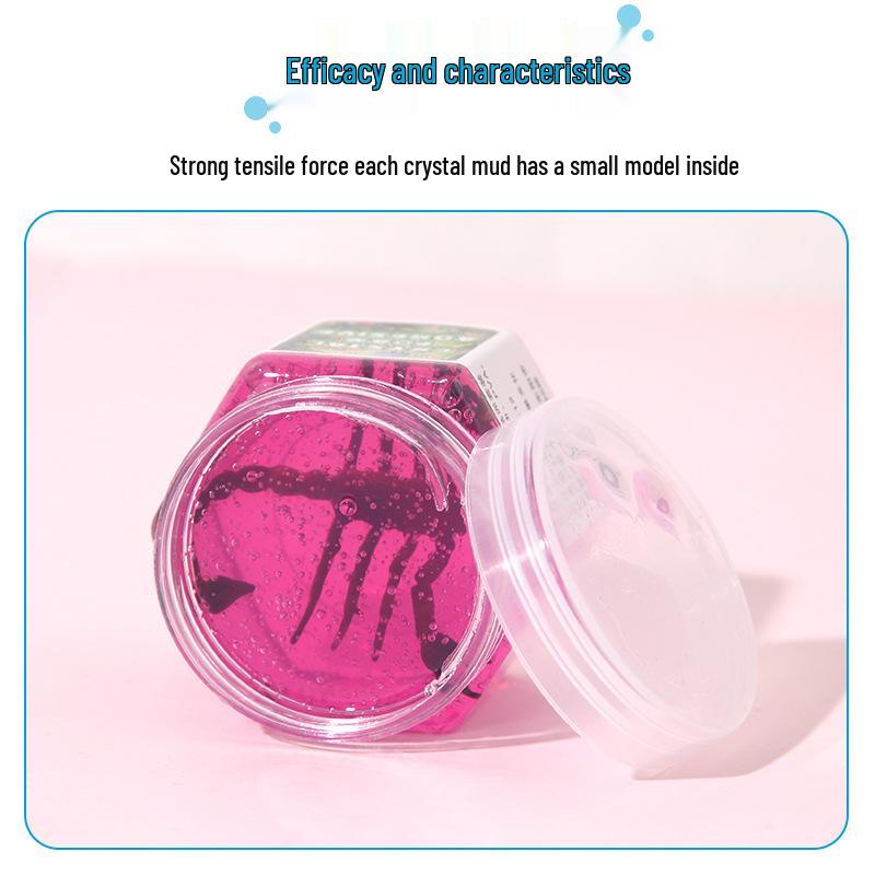 Amber Crystal Insect Slime: Safe Non-Sticky Prank Toy for Kids