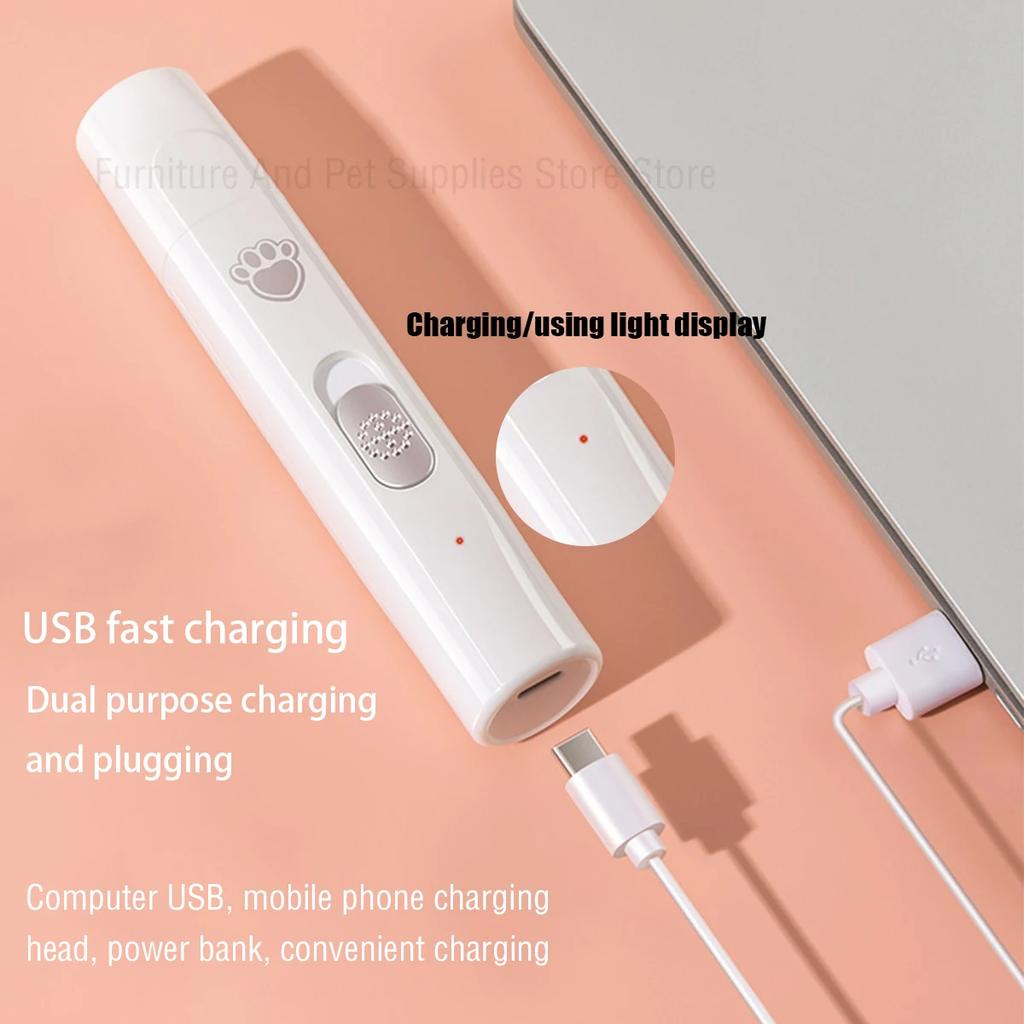 Electric Dog Nail Grinder Pet Nail Clipper USB Rechargeable Pet Nail Trimmers Painless with Polisher Wheel for Small/Large Pets