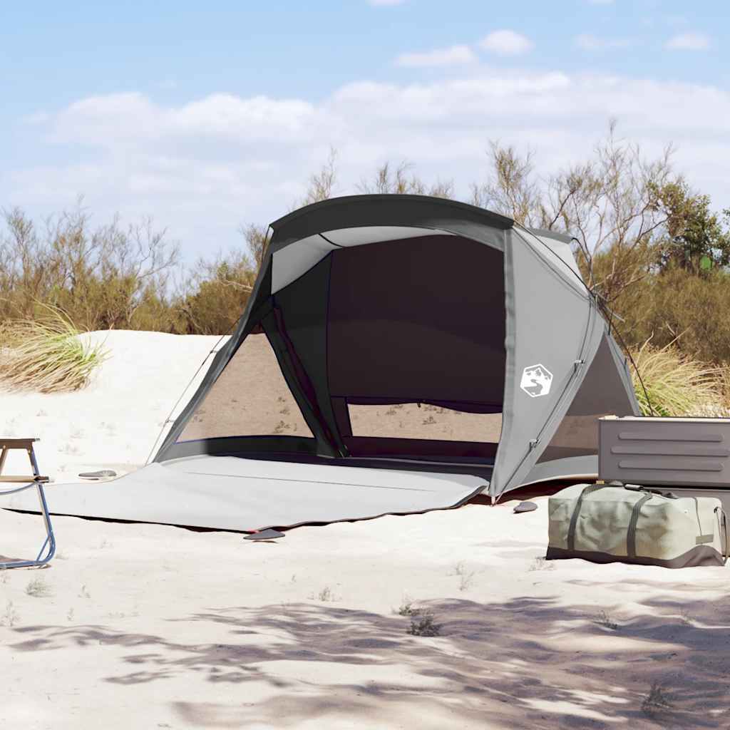 Beach Tent for 2 Persons Gray Waterproof