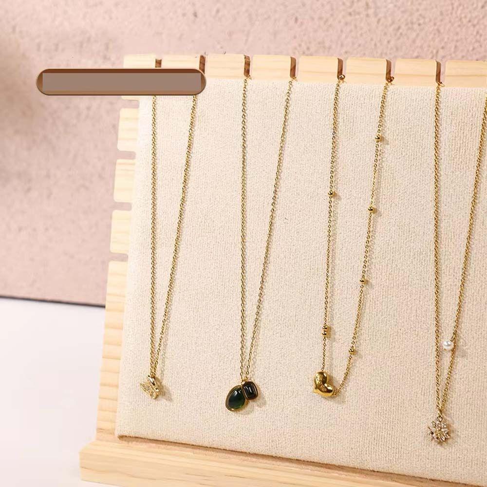 Necklace Holder Pendant Necklace Bracelet Solid Wooden Jewelry Organizers  Shop Decor