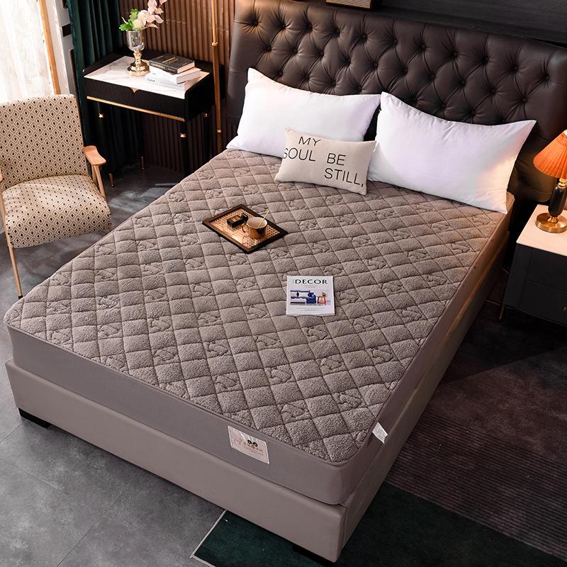 

Новая простыня на подкладке из овечьего флиса, теплая и утолщенная одинарная и двойная простыня, защитный чехол для матраса 150*200