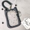 Cat Ear Pocard Holders Cute Po Frame Student Campus Meal Card Cover Backbag Pendant Ornament Keychain Id Card Holder