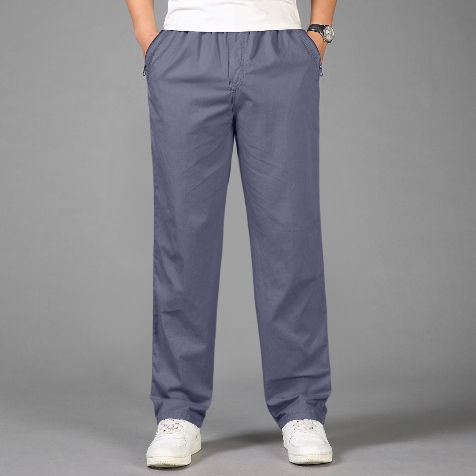 

Мужские классические уличные свободные повседневные рабочие брюки с несколькими карманами, молодежные эластичные брюки прямого кроя XXL