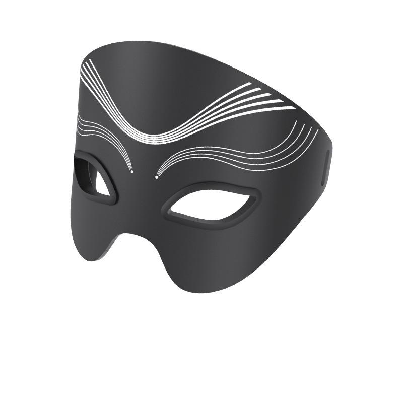 FDA-Approved LED Red Light Eye Beauty Device for Photorejuvenation, Wrinkle Reduction, Face Lifting, and Eye Protection with Silicone Massage Seven Colors LED чёрный