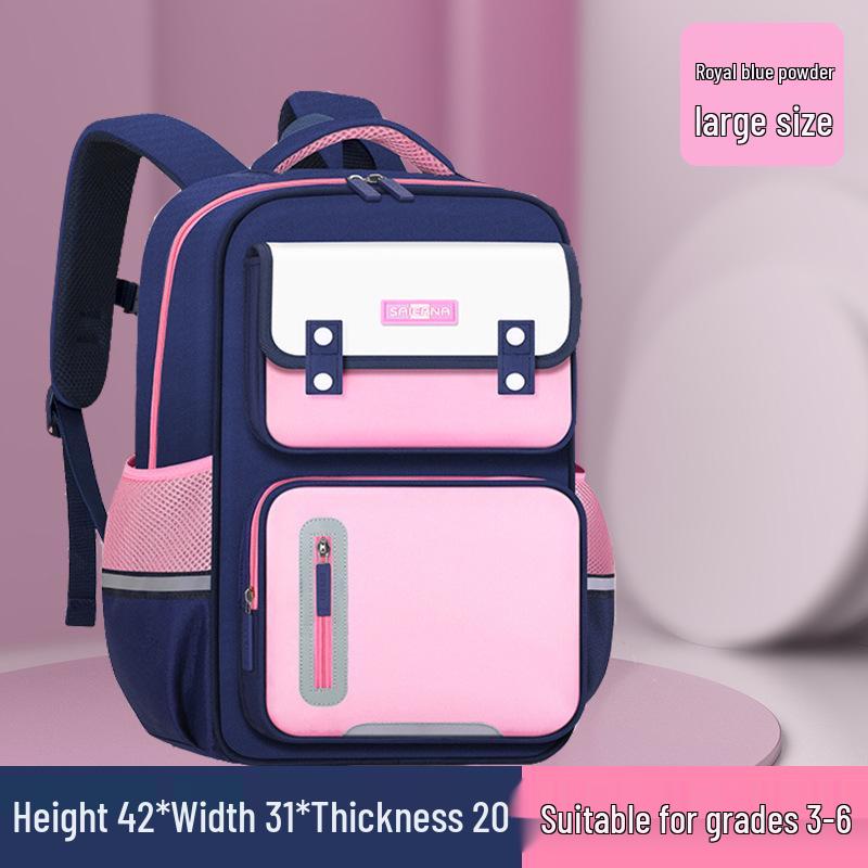 2025 Internet Celebrity Spine Protection Backpack for Grades 1-6 - Large Capacity, Decompression Design