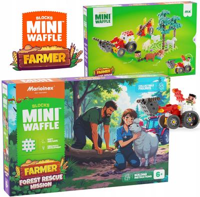 Marioinex Waffle Mini Farmer Blocks - Forest Rescue Operation, 100 Pieces