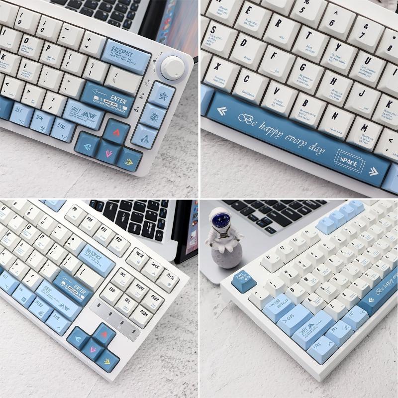 136 Keys Customized Programmer for Key Cap PBT Dye Subbed Keycap Cherry Profile for Key Cover for Mechanical Keyboard DZ