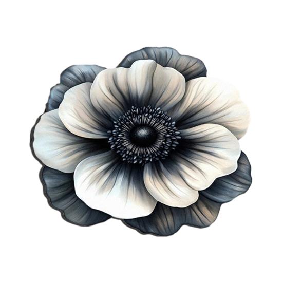 Floral Plush Floor Mat 3D Visual Flower Shaped Floor Rug Mat for Bathroom Quick-Drying Non-Slip Absorbent