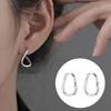 1 Pair Geometric Huggie Hoop Earrings for Women, Casual Simple Earrings, Lightweight Minimalist Jewelry for Party Daily