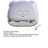 Baby Elektrisk Negleklipper med LED-lys Oppladbar 3 Hastigheter Automatisk Negletrimmer Barn Voksne Eldre Fingerneglklipper Poleringsmaskin Sliper