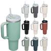 Steel Vacuum Insulated Tumbler Double Wall Vacuum Travel Water Bottle 40oz Insulated Tumbler with Straw Lid and Handle