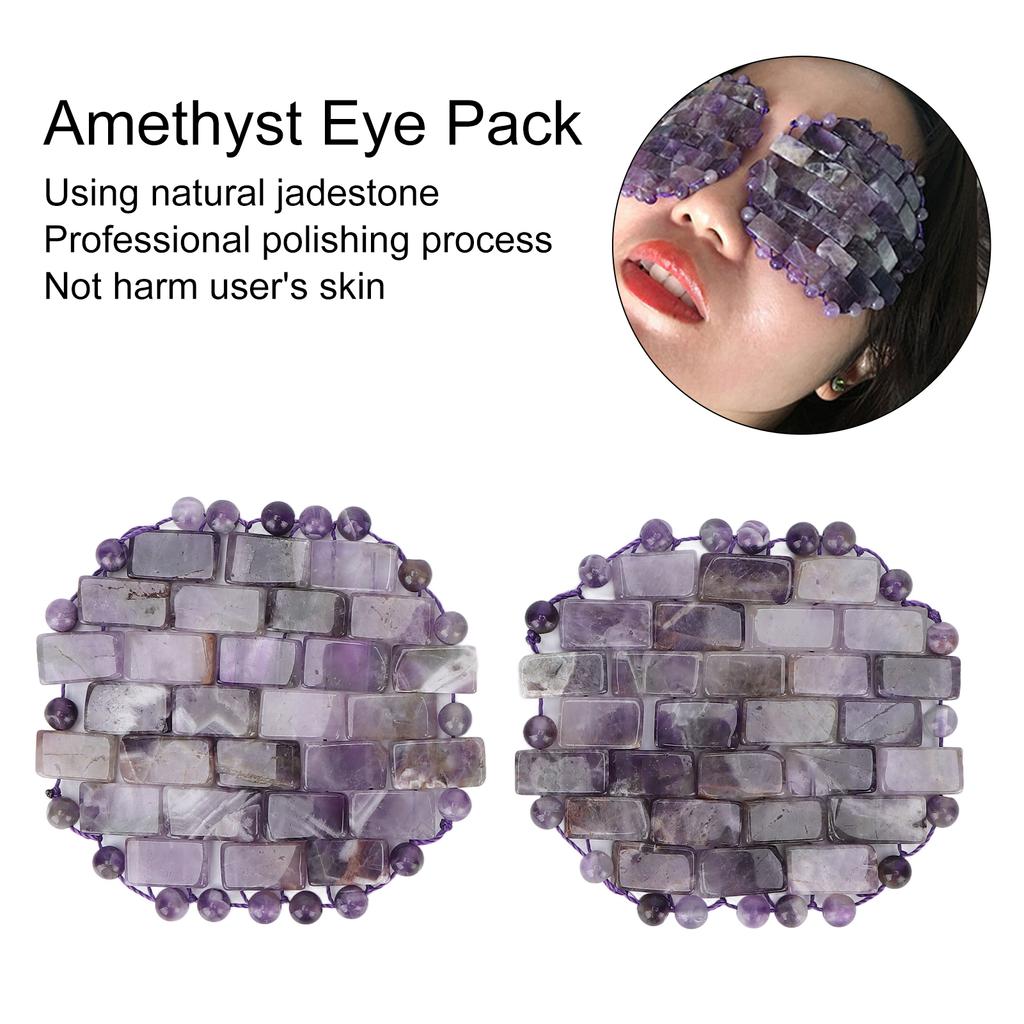 Amethyst Eye Pack Wrinkles Swelling Elimination Dark Circles Fading Jadestone Eye Massager