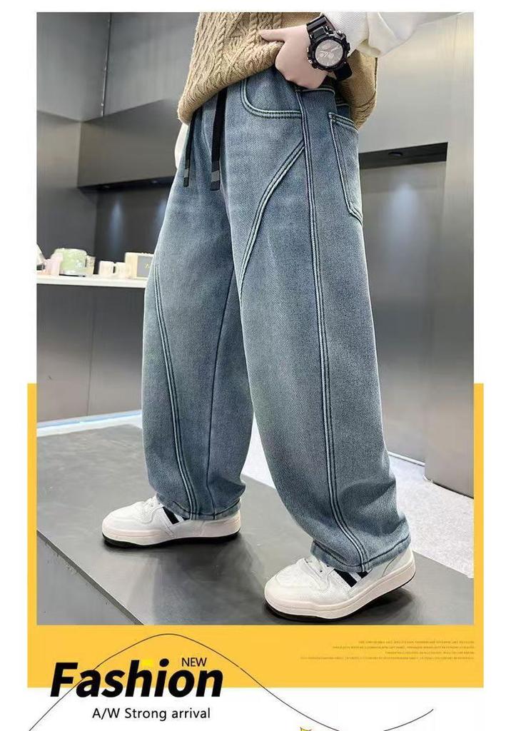 Trendy Losse Jeans voor Jongens: Lente/Herfst Stijl voor Kinderen 8-12