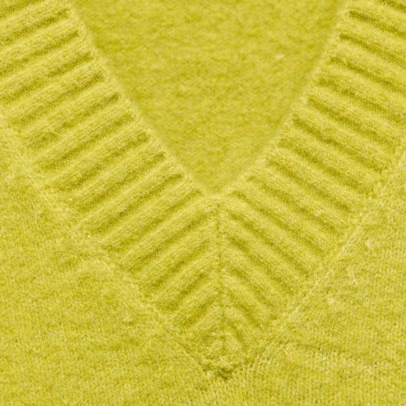 Spring New Arrival Women's Clothing Daily Commute Style Basic Versatile Long Sleeves V Neck Casual Sweater 2142169
