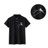 Li Ning Versatile Mountain River Logo Print Comfortable Outdoor Loose Fit Short Sleeve Polo Shirt Unisex Polo Shirts APLT137-1(TEAM702-A17)