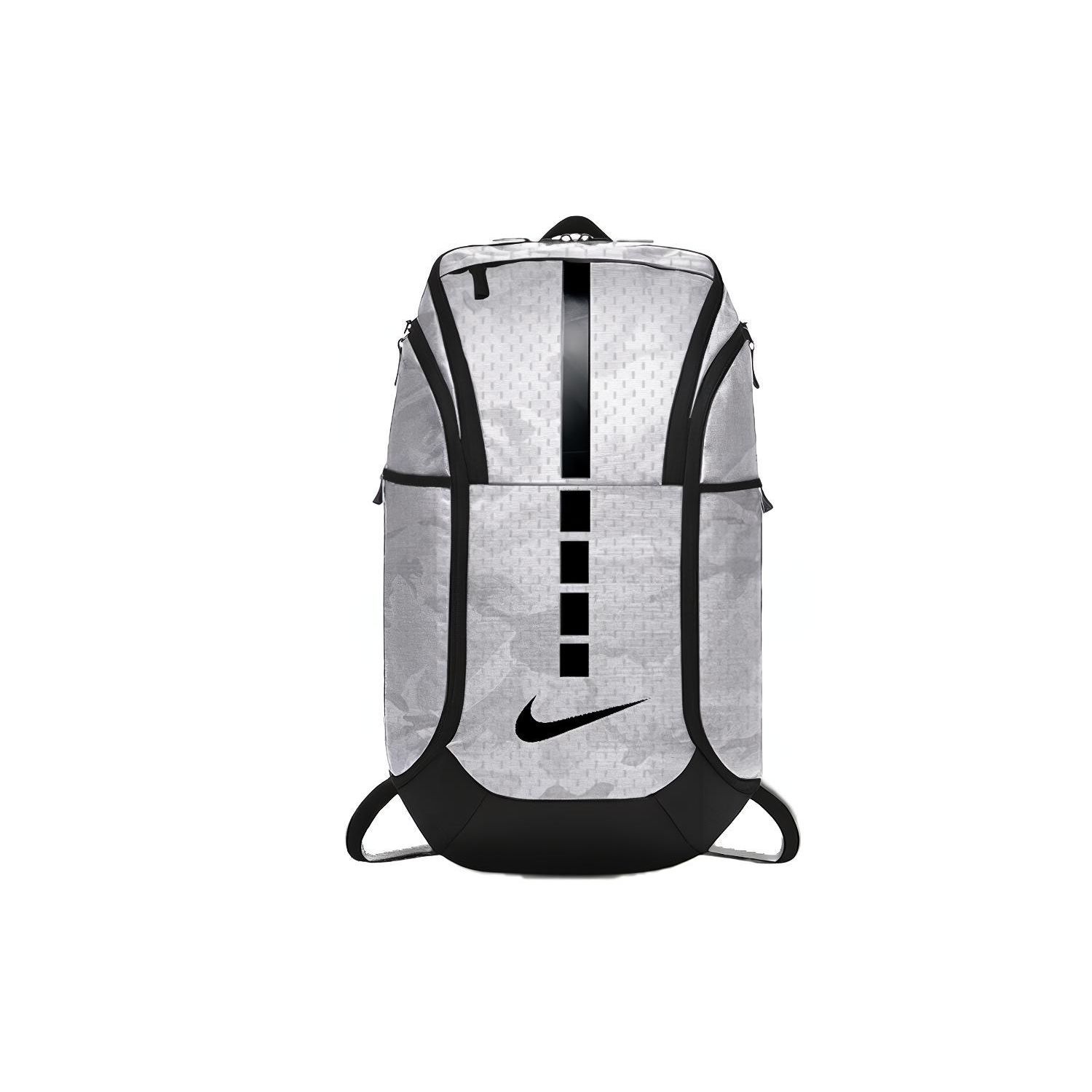 Nike Hoops Elite Pro Basketball Logo Print Backpack Unisex Backpack Silver Gray BA6429-056 Silver Gray